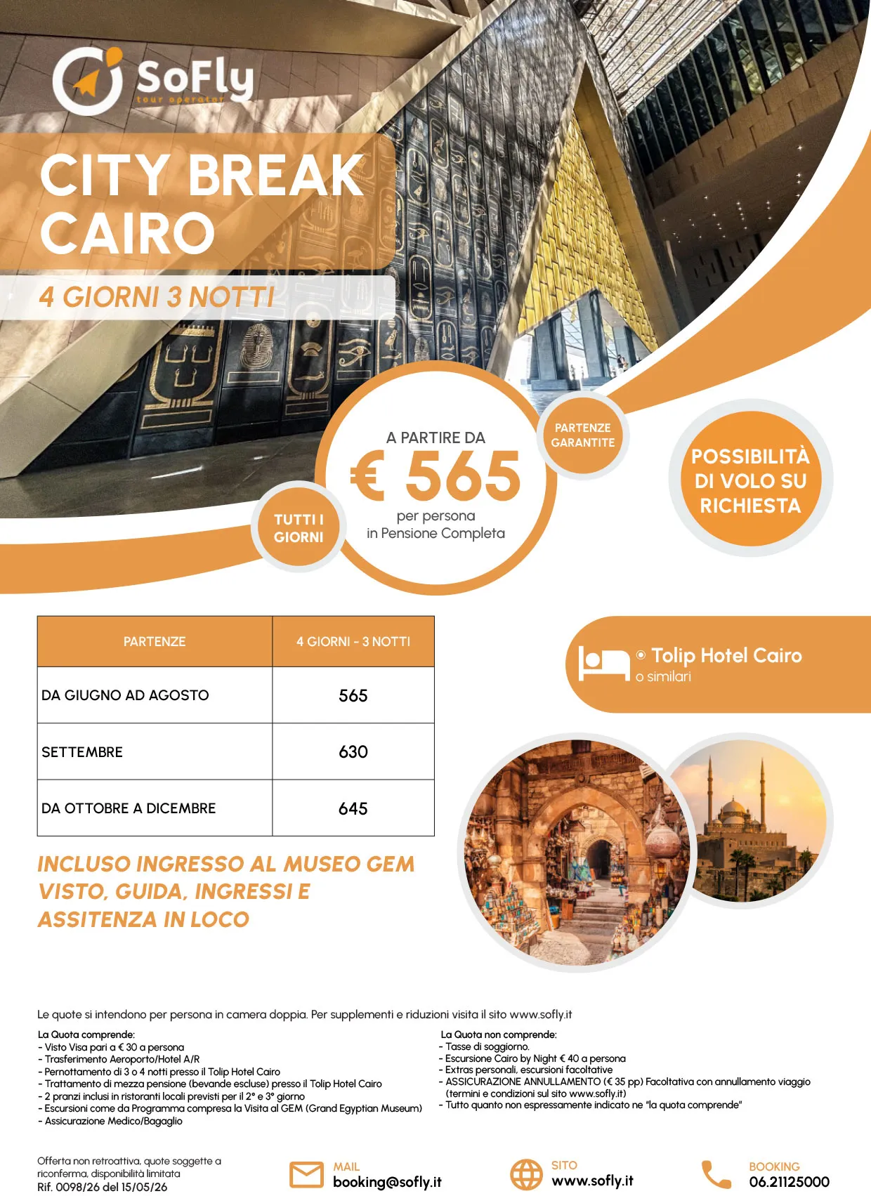 CITY BREAK CAIRO SOGGIORNI DI 4 GIORNI