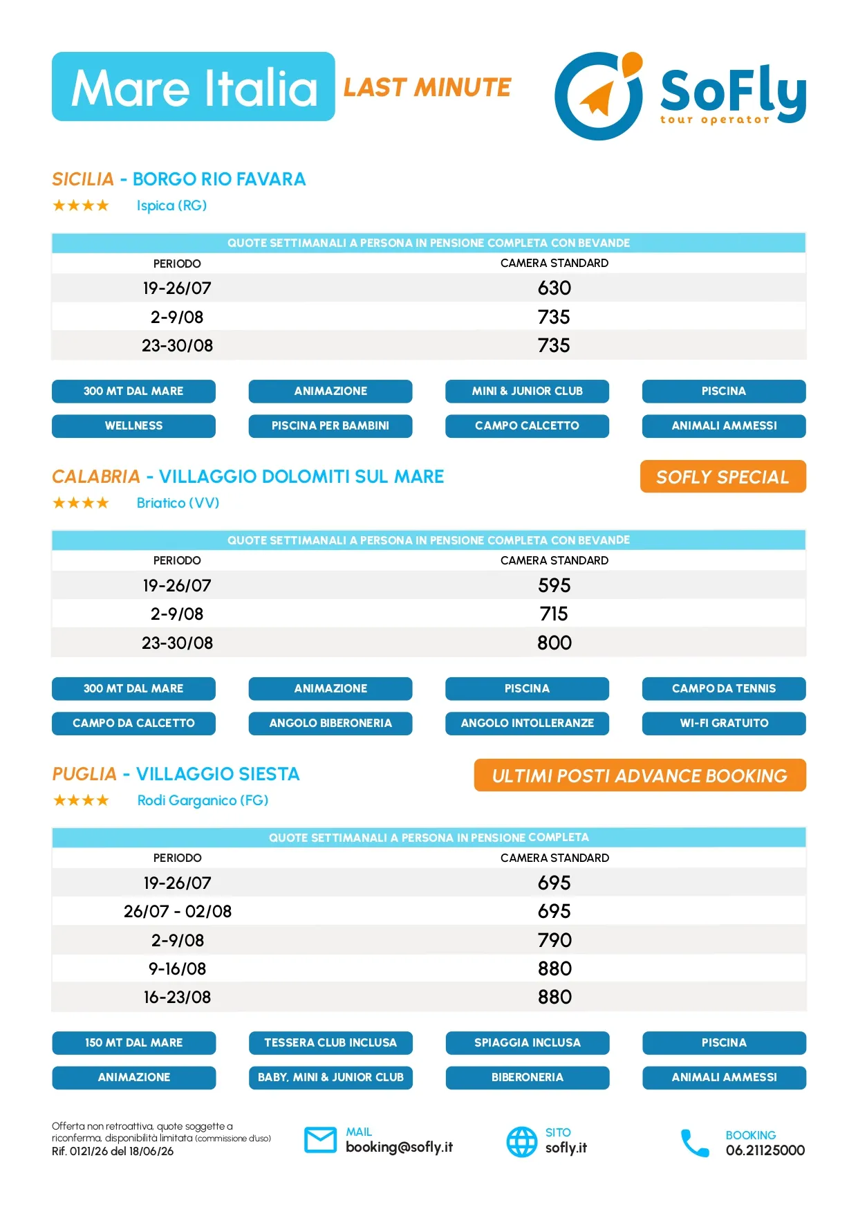 SPECIALE MARE ITALIA LUGLIO & AGOSTO