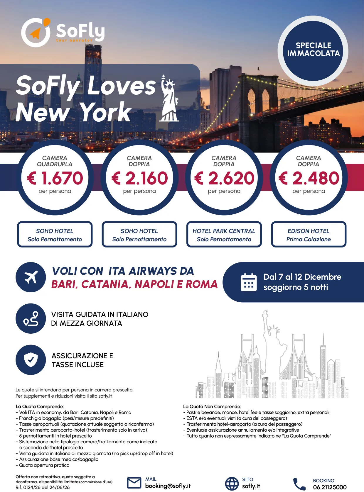 SPECIALE NEW YORK IMMACOLATA