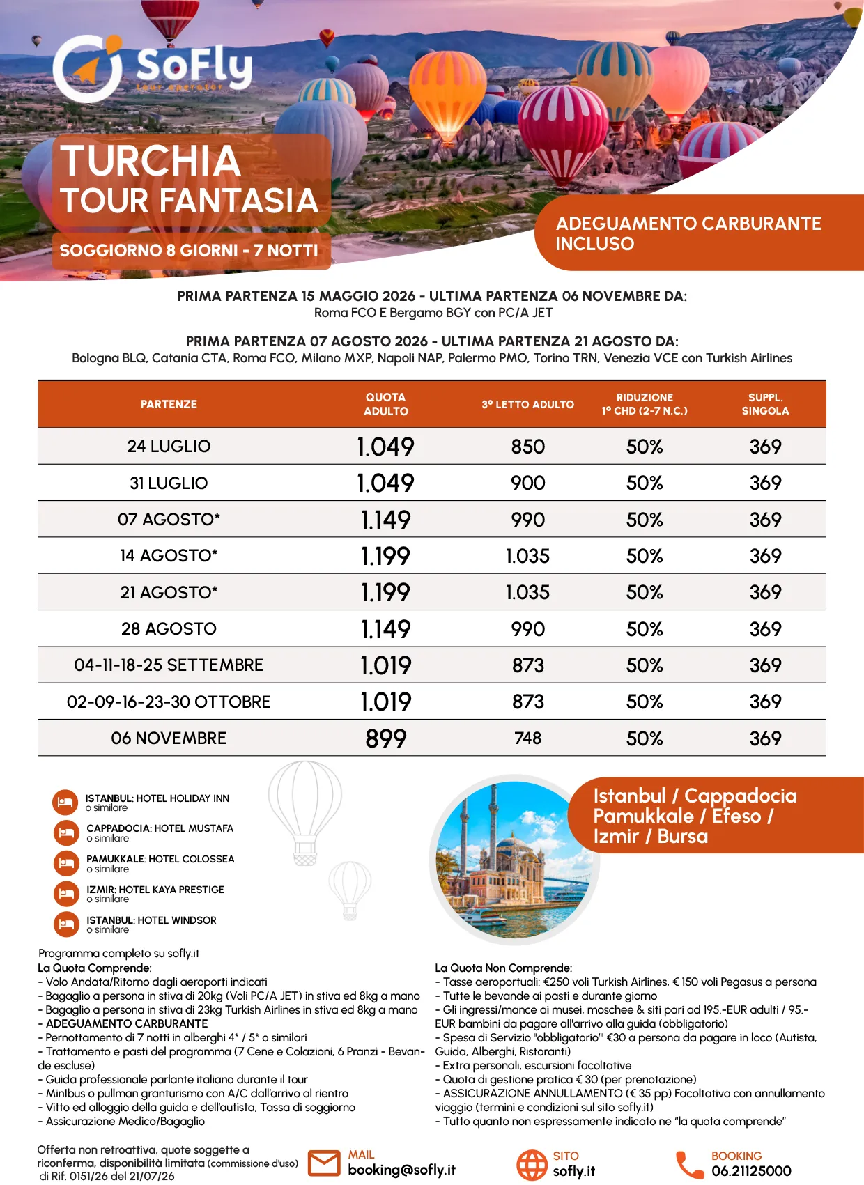 SPECIALE TURCHIA TOUR FANTASIA