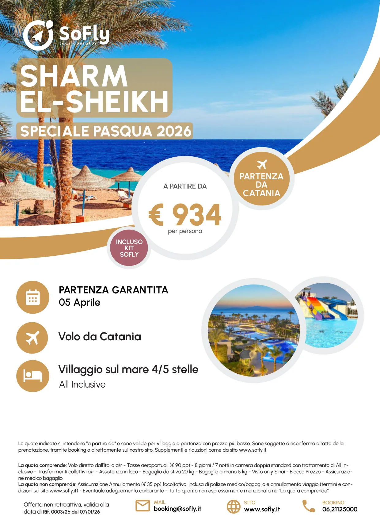SHARM EL SHEIKH SPECIALE PASQUA 2026 VOLO DA CATANIA