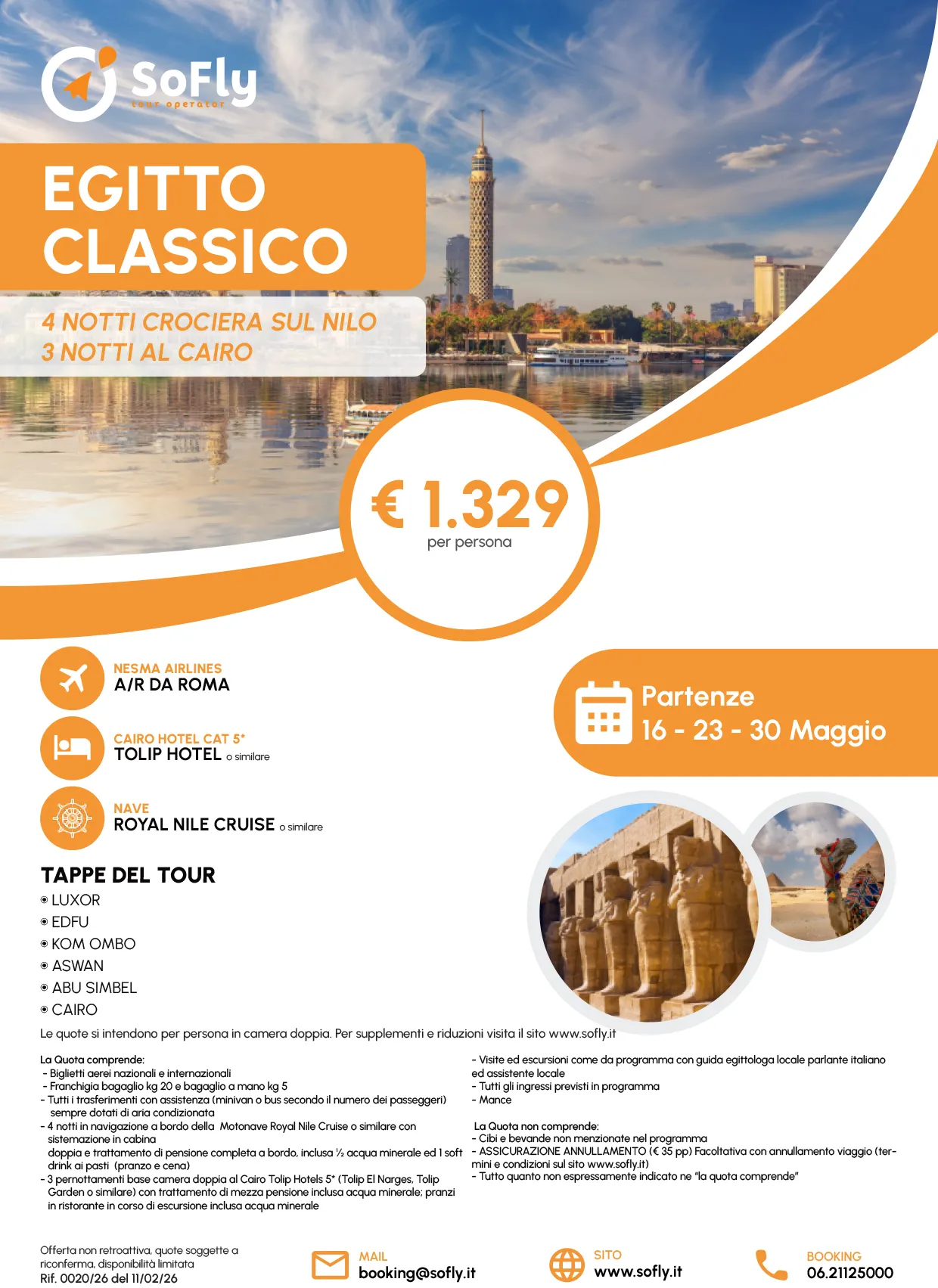 EGITTO CLASSICO SPECIALE MAGGIO 