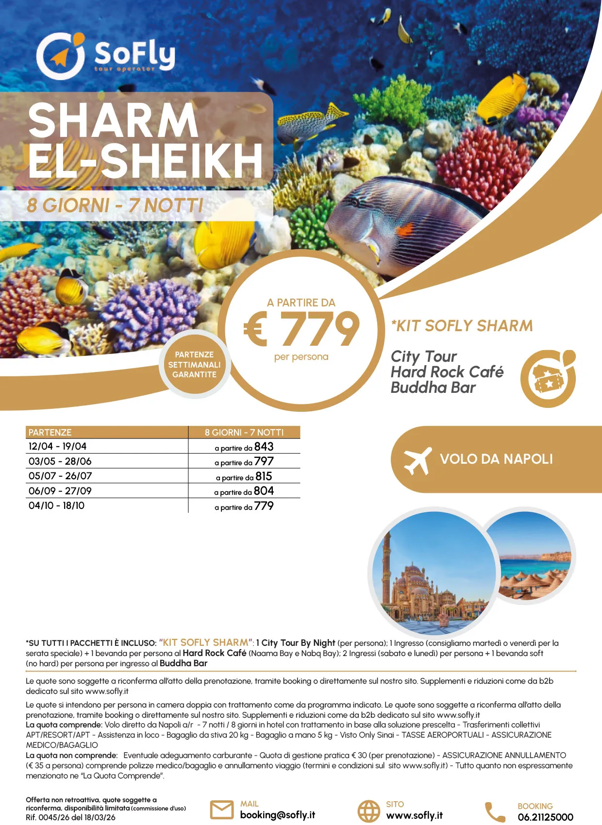 PACCHETTI SHARM EL SHEIKH CON VOLO DA NAPOLI