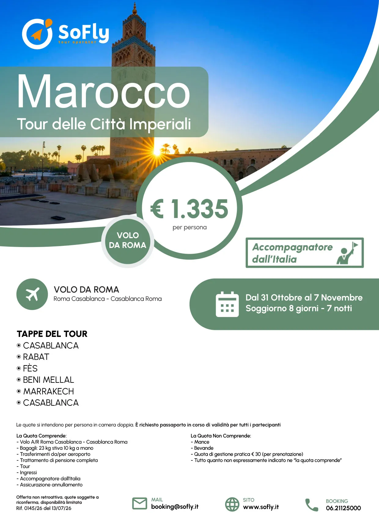 SPECIALE MAROCCO TOUR DELLE CITTA' IMPERIALI
